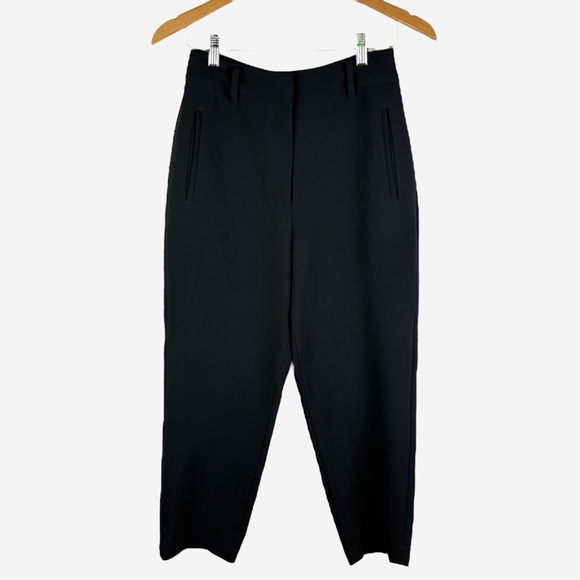 Aritzia Wilfred Black High Rise Cropped Dress Pants Trousers Size 6 - Picture 1 of 11